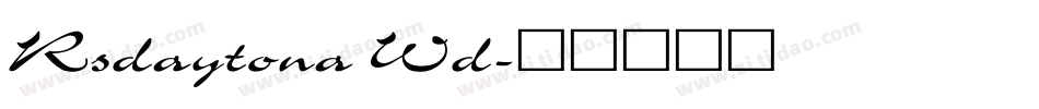 Rsdaytona Wd字体转换